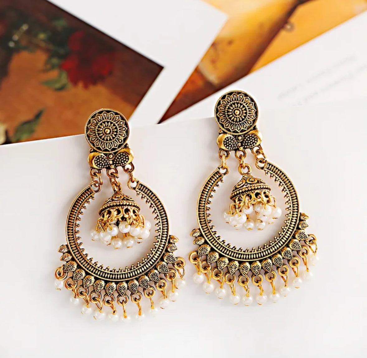 Vintage gold Jhumka