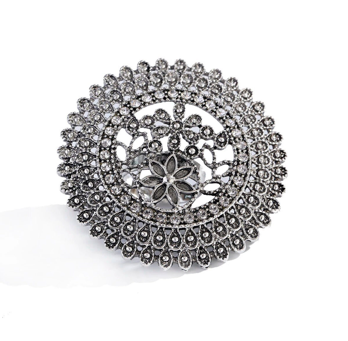 Big Flower ring adjustable