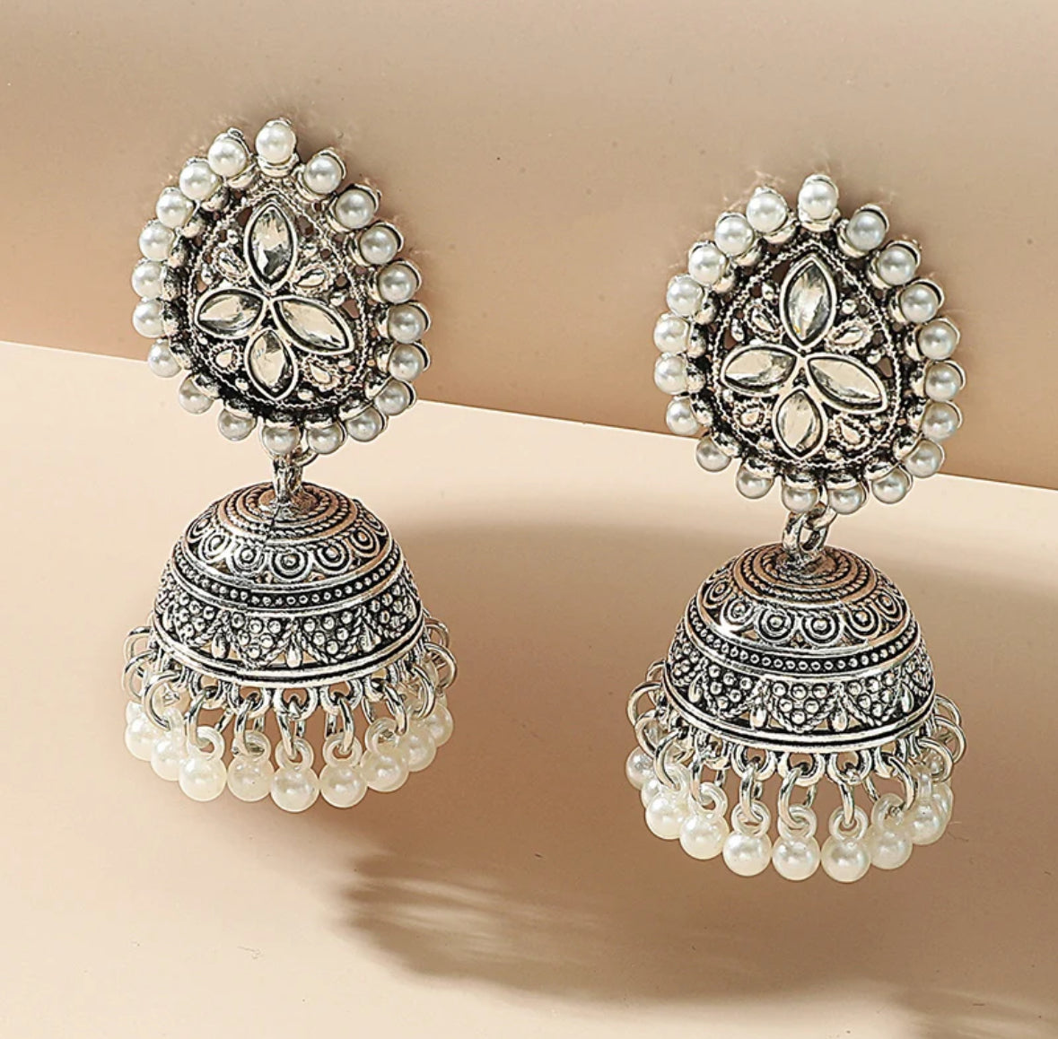 Silver/gold Classic Jhumka