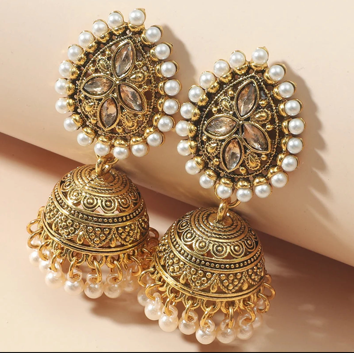 Silver/gold Classic Jhumka